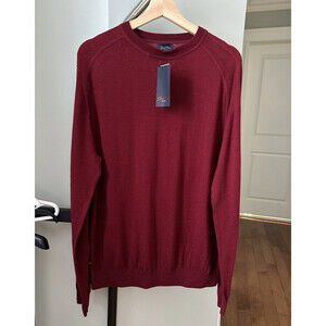 Good Man Brand Merino Wool Slim Fit Classic Knit Crew Neck Sweater In Red $250